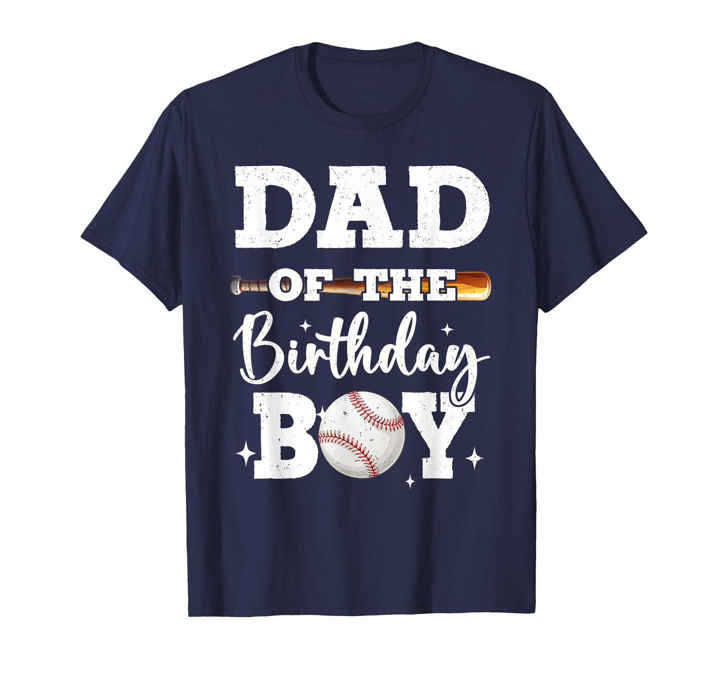 Dad of The Birthday Boy Baseball Bday Family T-Shirt