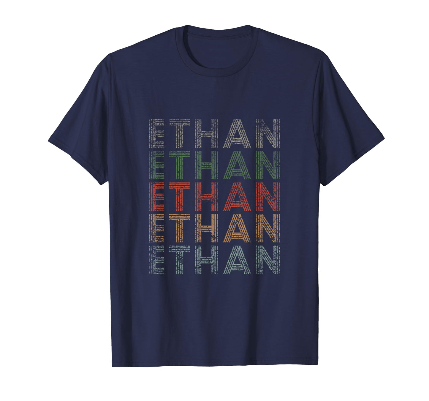 Ethan First Name Grunge Style Vintage Retro T-Shirt