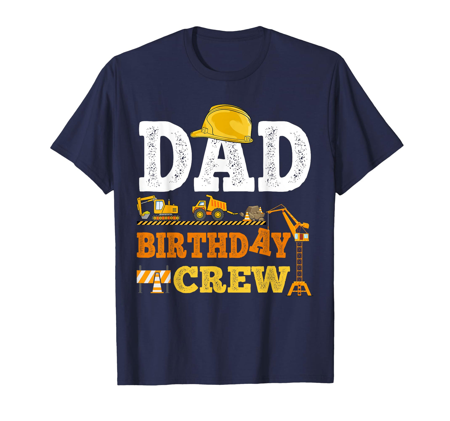 Dad Birthday Crew Construction Excavator Kids Family Set T-Shirt