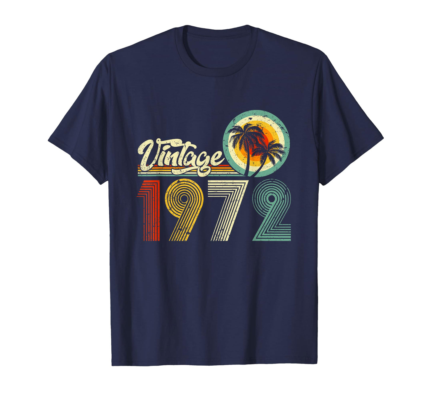 50 Year Old Gift Men Women Vintage 1972 50th Birthday Retro T-Shirt