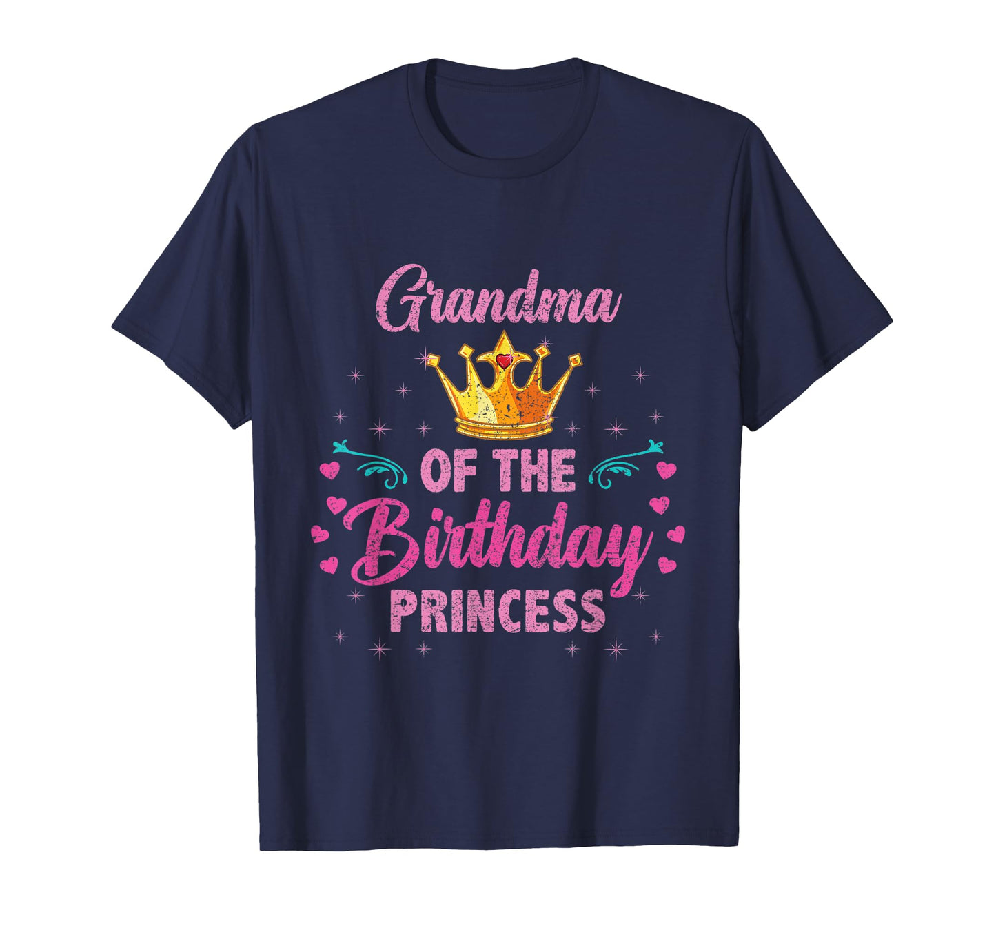 Grandma Of The Birthday Princess Vintage T-Shirt