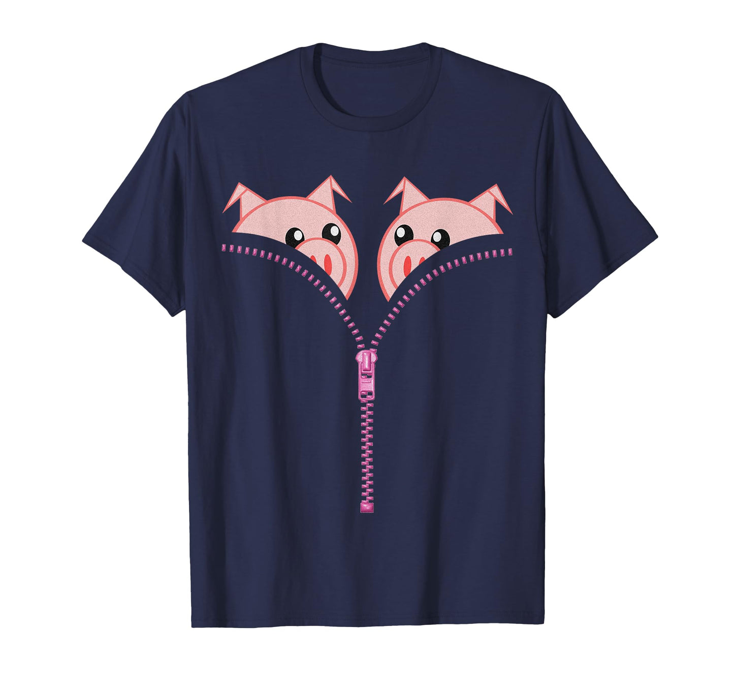 Pigs Boobs T-Shirt Funny Womens Christmas Tee Gift 2019 Pig