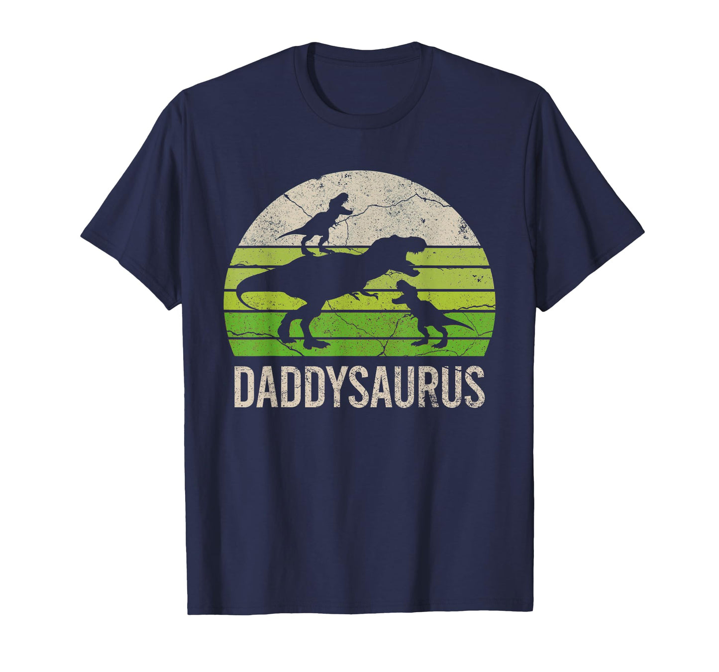 Daddy Dinosaur Funny Dad Daddysaurus 2 Two kids 2020 Gift T-Shirt