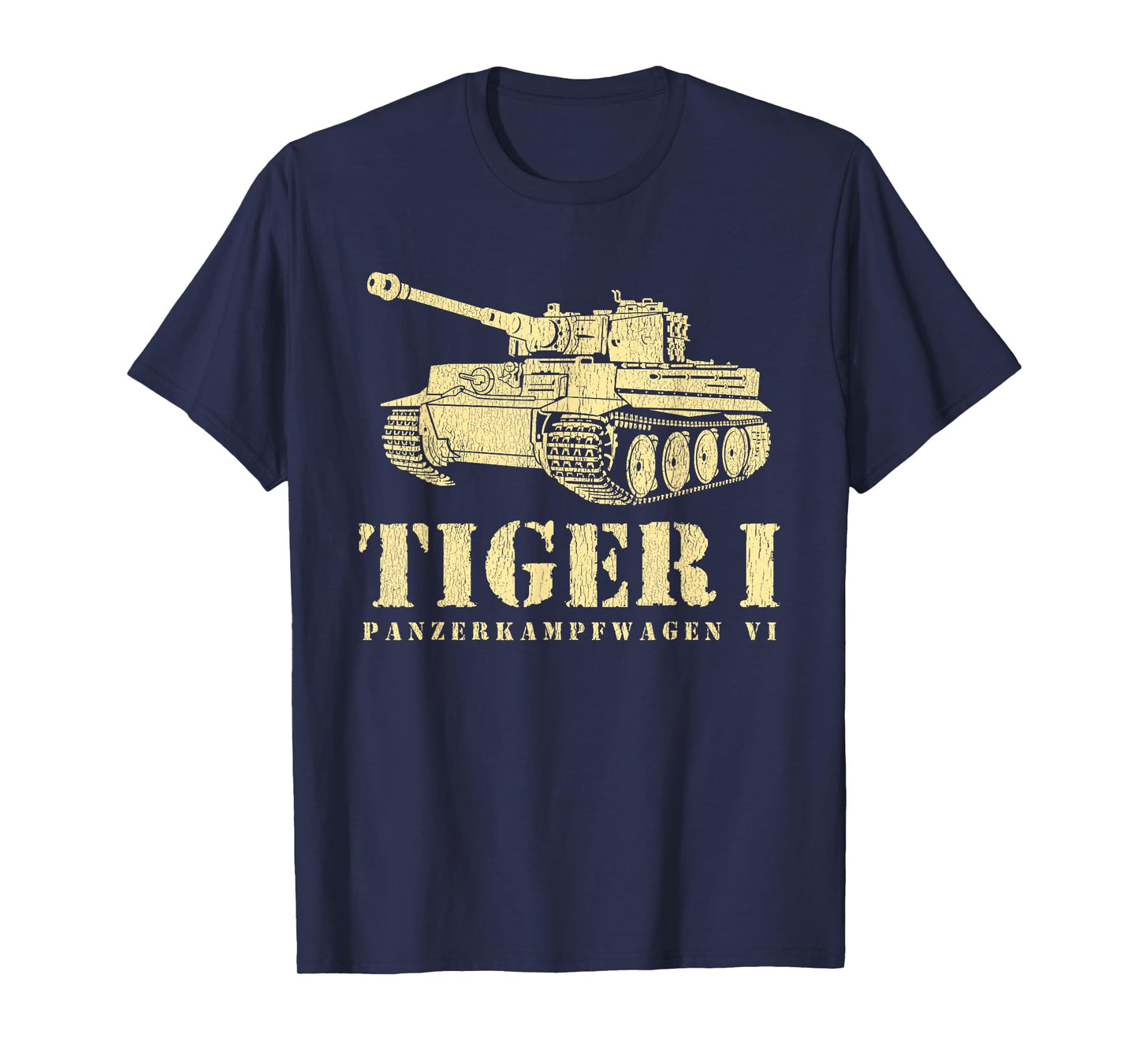 Funny Army Vintage Tiger Tank PzKpfw VI WWII Gift Men Boys T-Shirt