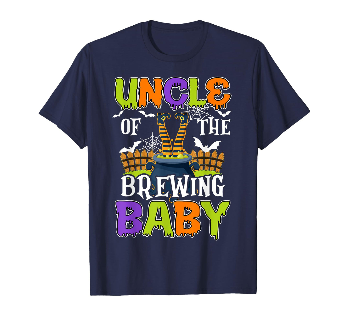 Uncle Of The Brewing Baby Halloween Witch Baby Funny T-Shirt