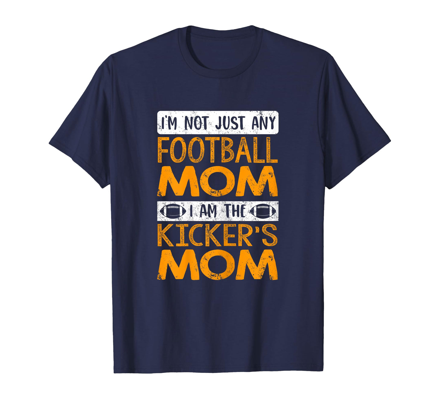 Funny Football Lover Graphic Mom Football Kicker T-Shirt