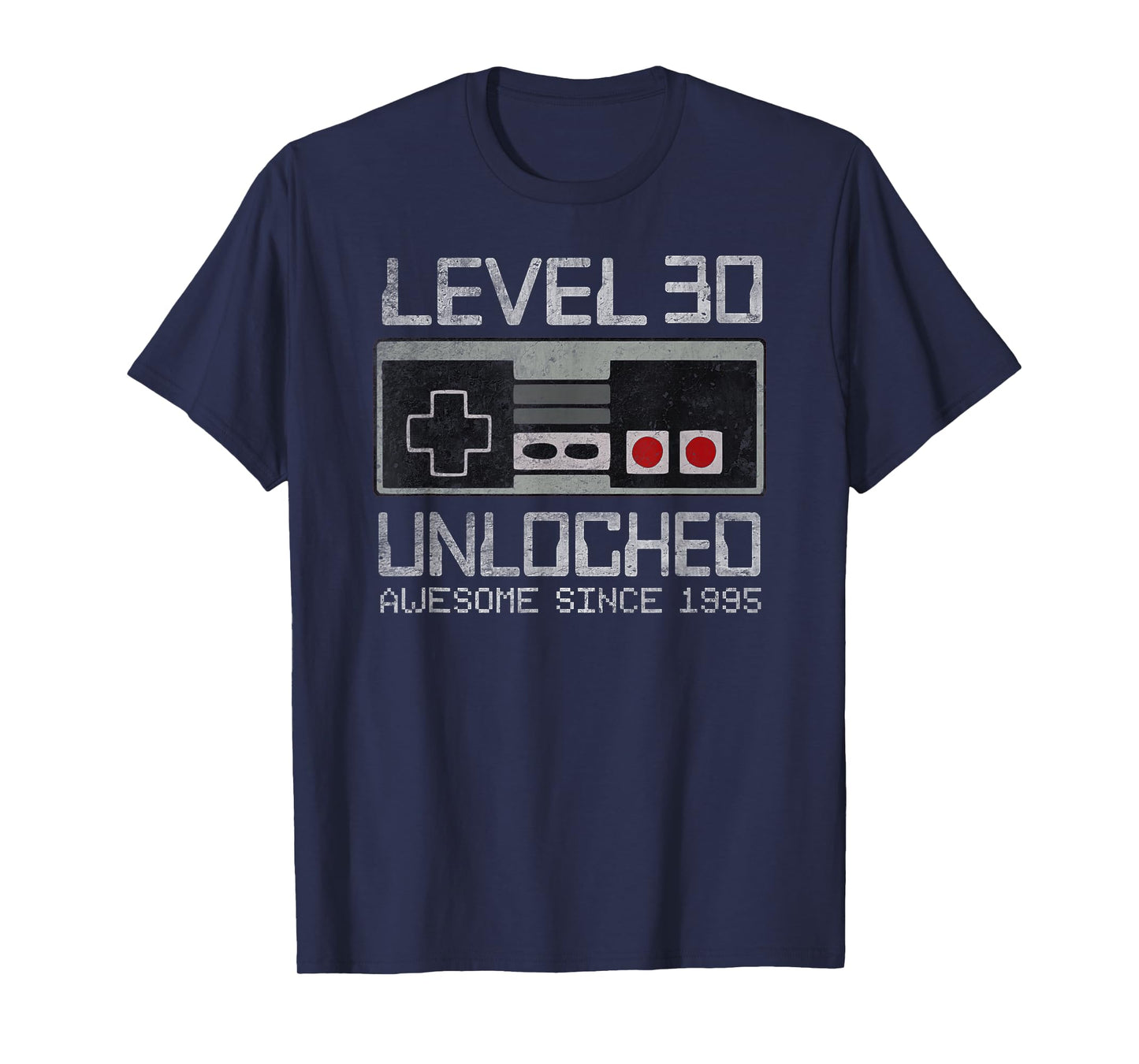 Level 30 Unlocked 30th Birthday 30 Year Old Video Gamer Man T-Shirt