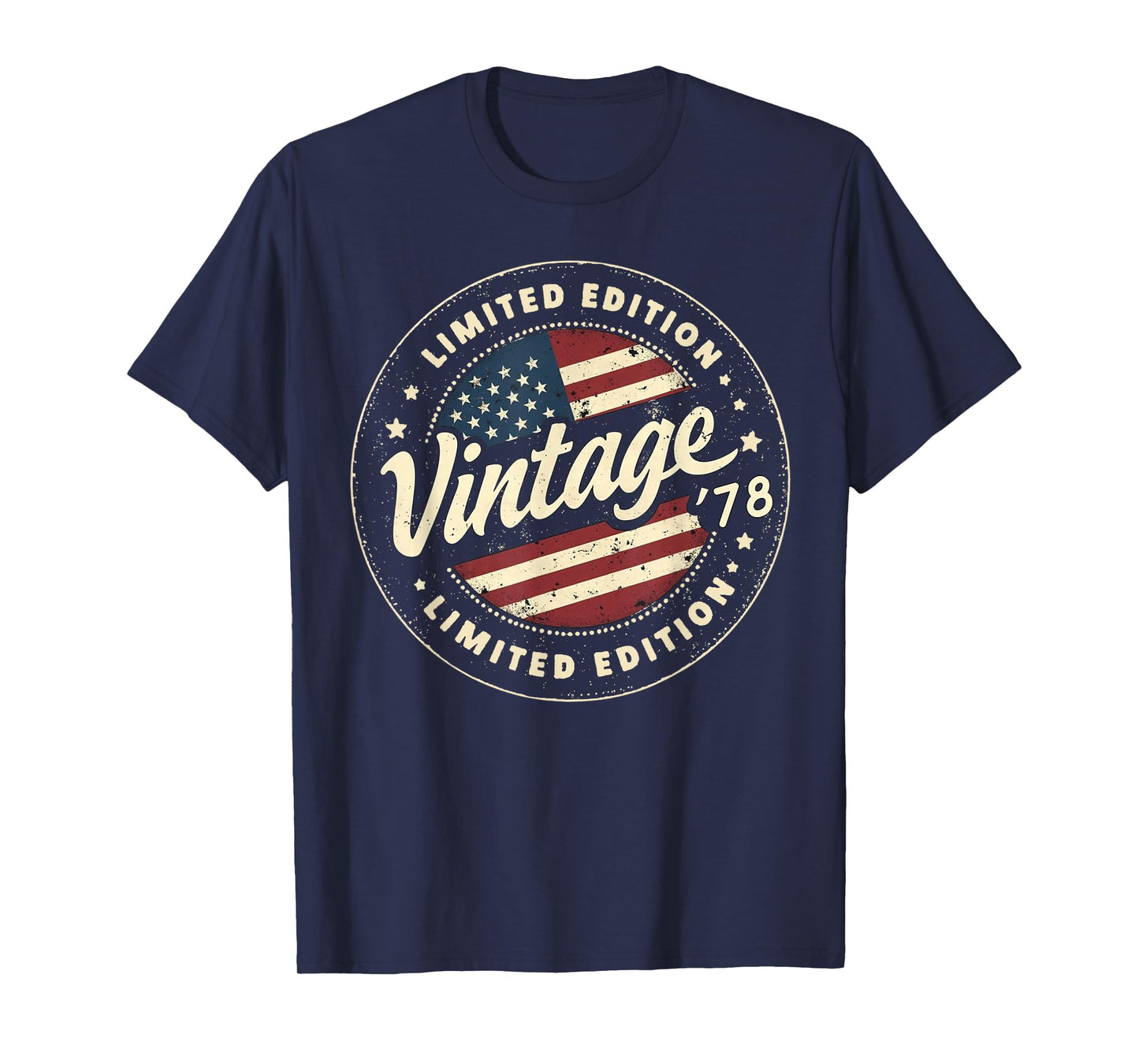 Vintage 47th birthday men Born 1978 47 years old Bday mens T-Shirt