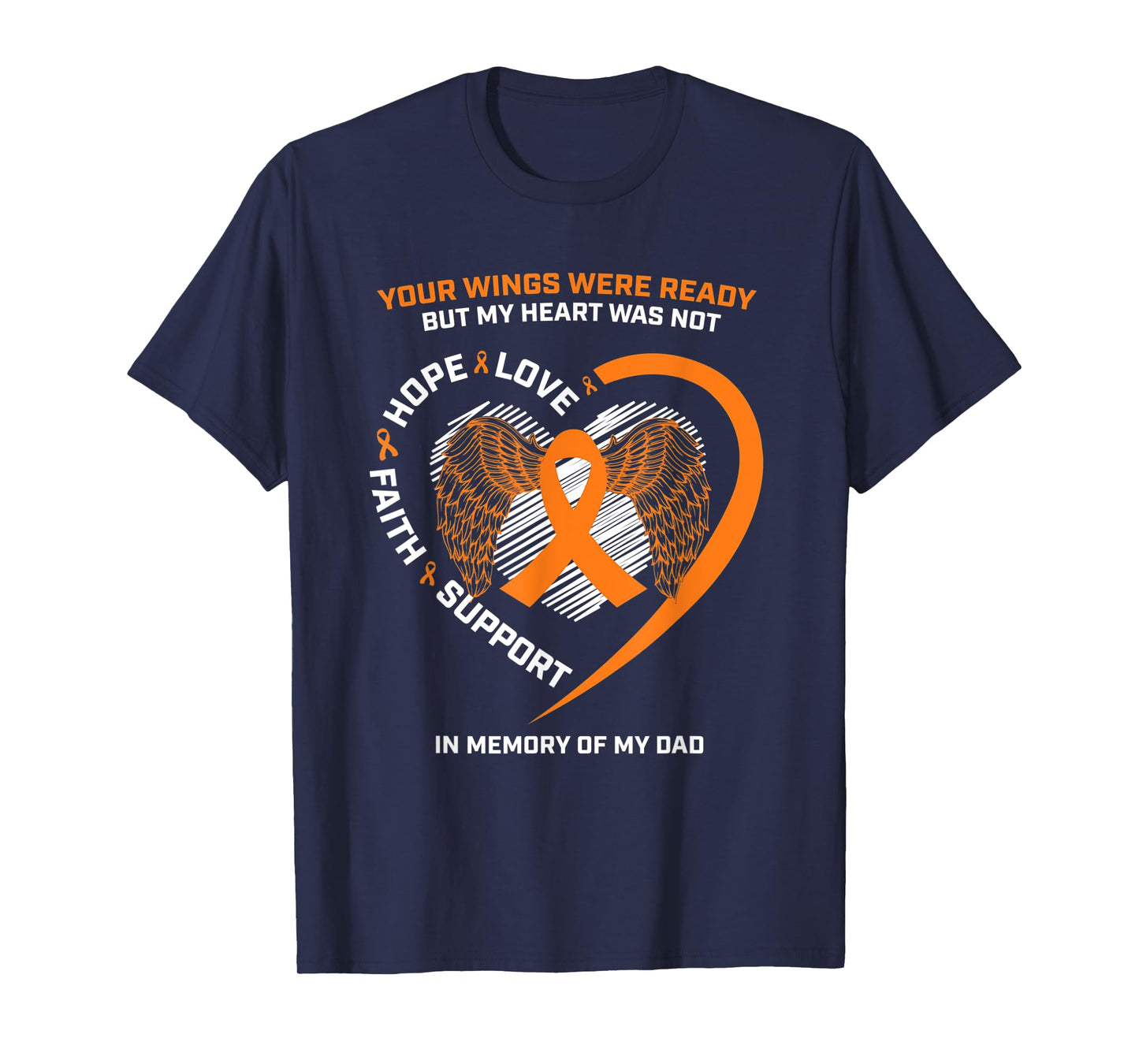 Gifts Women Men Kids In Memory Of My Dad Leukemia Awareness T-Shirt