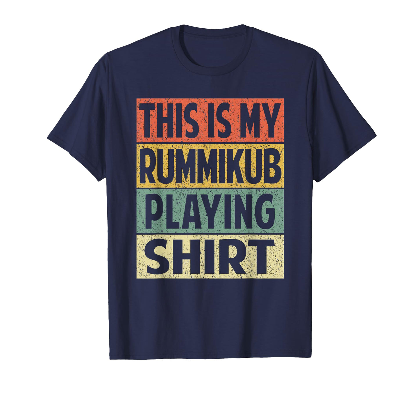 Retro Rummikub Dad Husband Grandpa Mens Womens Game Night T-Shirt