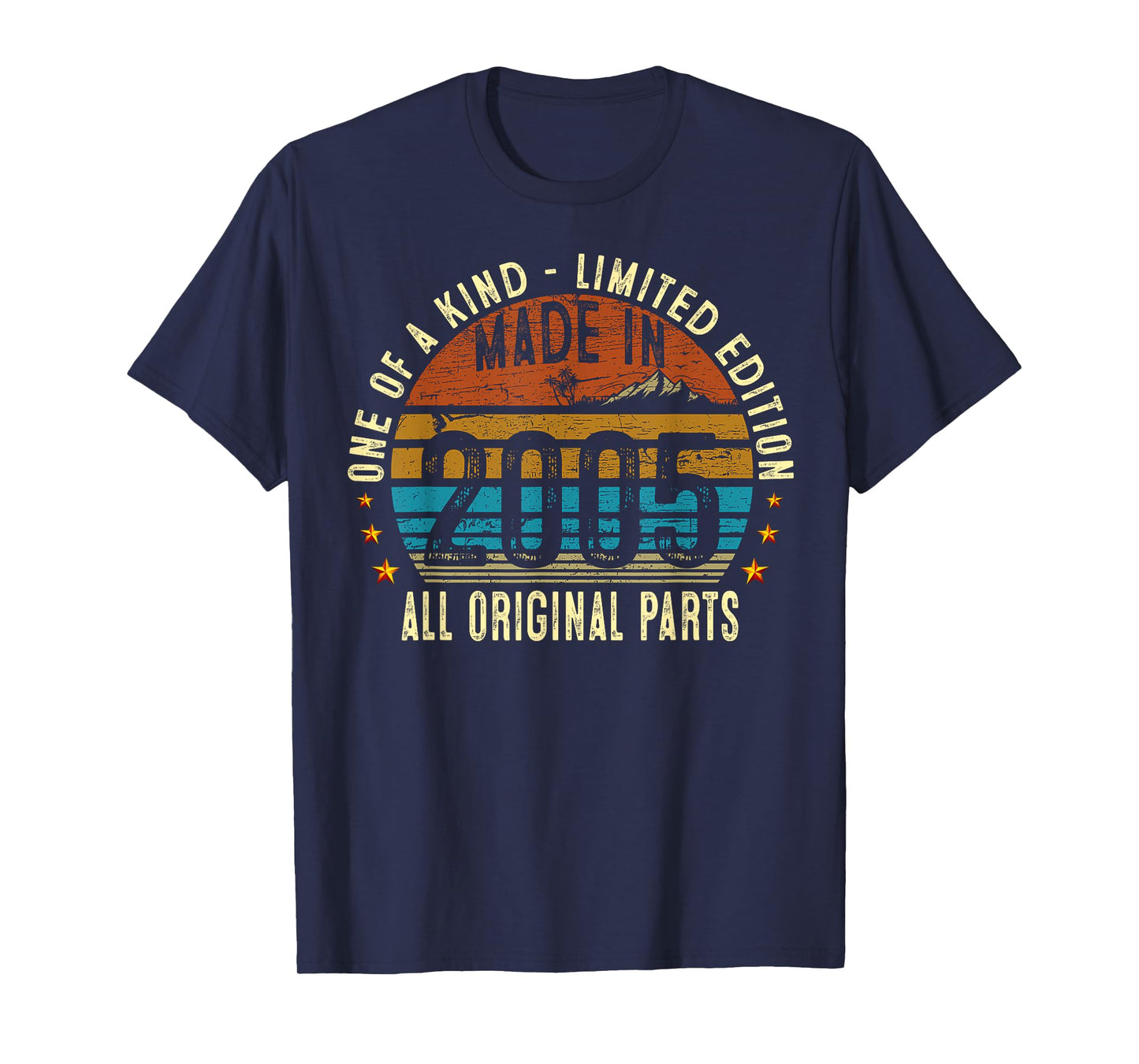 20th Birthday Gifts Men Women Vintage 2005 Original Parts T-Shirt