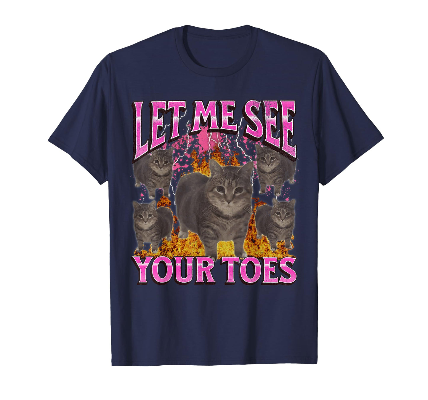 Your Toes Funny Cat Meme Bootleg Graphic Men Women T-Shirt