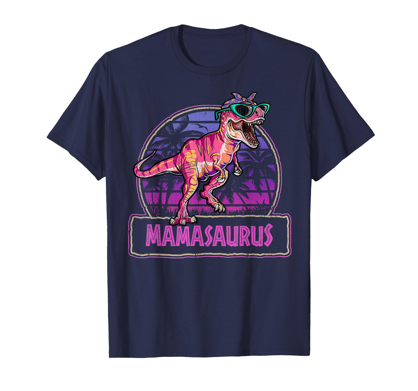 Mamasaurus T Rex Mama Saurus Women Dinosaur Family Matching T-Shirt