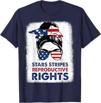 4th Of July Stars Stripes Reproductive Right Patriotic Women T-Shirt