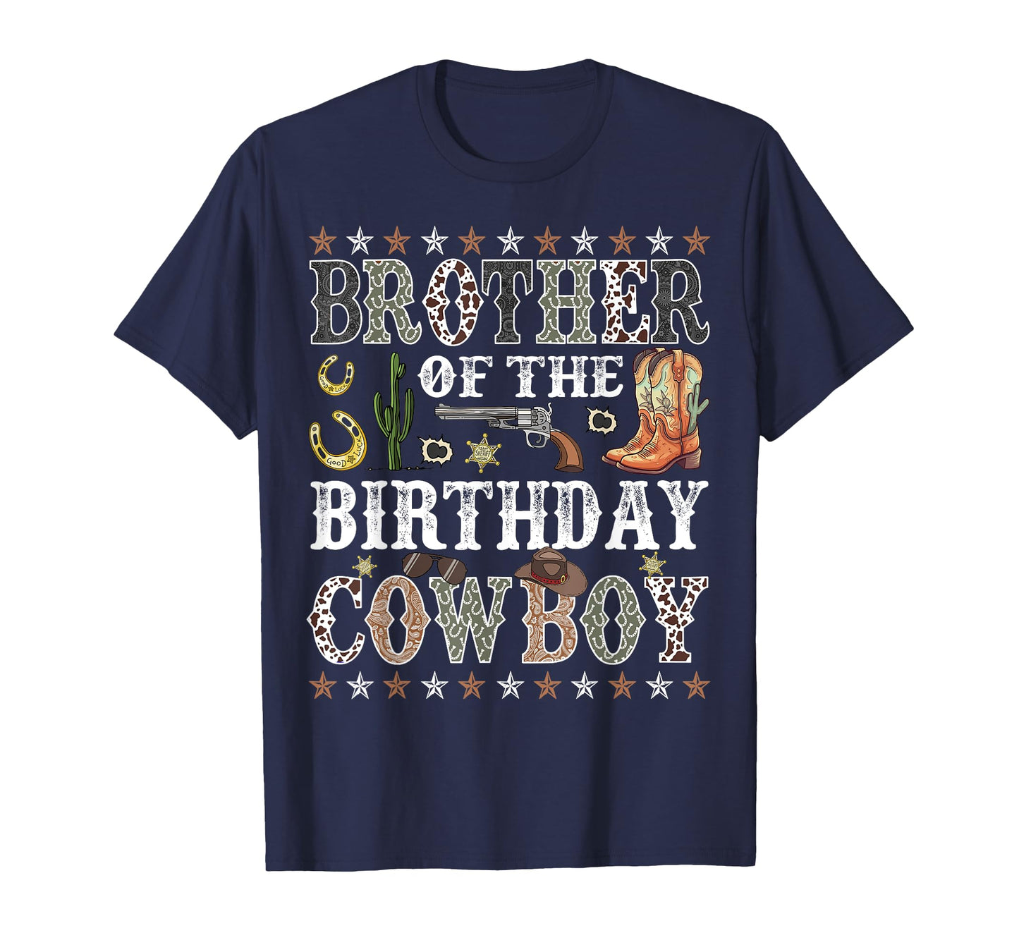 Brother Of The Birthday Cowboy Rodeo Brother T-Shirt