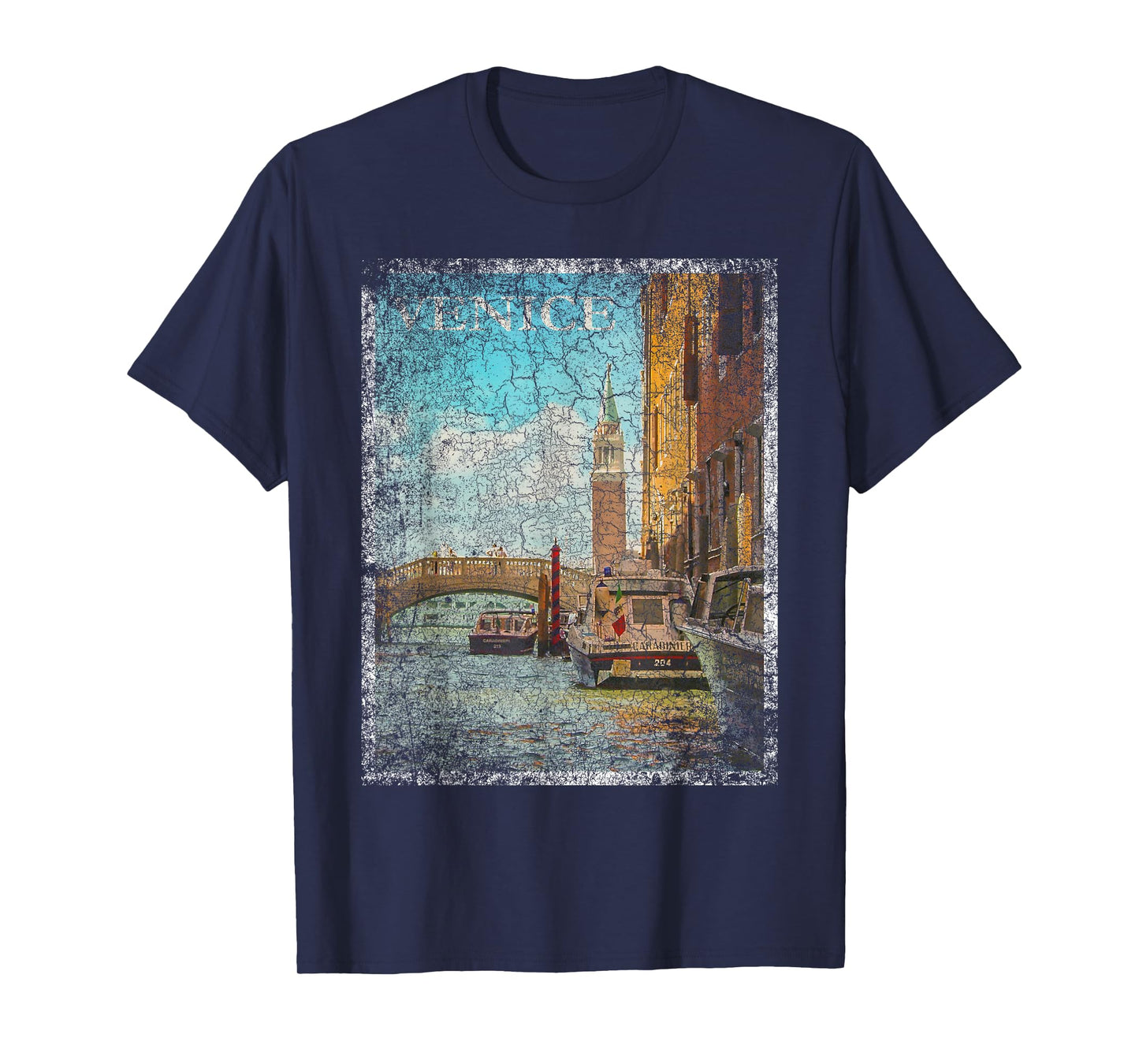 Venice Italy Vacation Vintage Retro Travel Holiday Gift T-Shirt