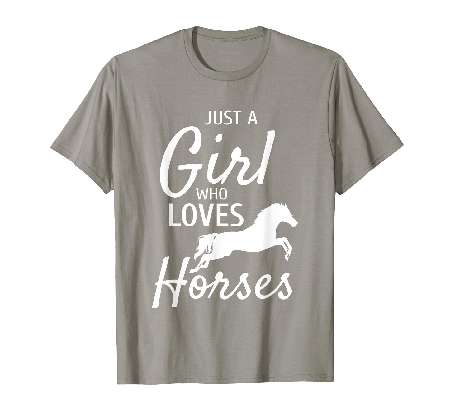 Just A Girl Who Loves Horses Riding Gifts Girls Horse T-Shirt