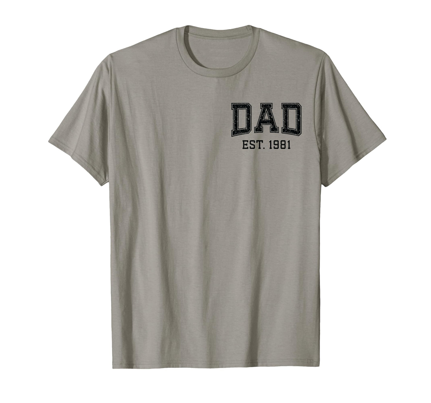 Dad Est 1981 Custom Dad Personalized Husband Father Grandpa T-Shirt
