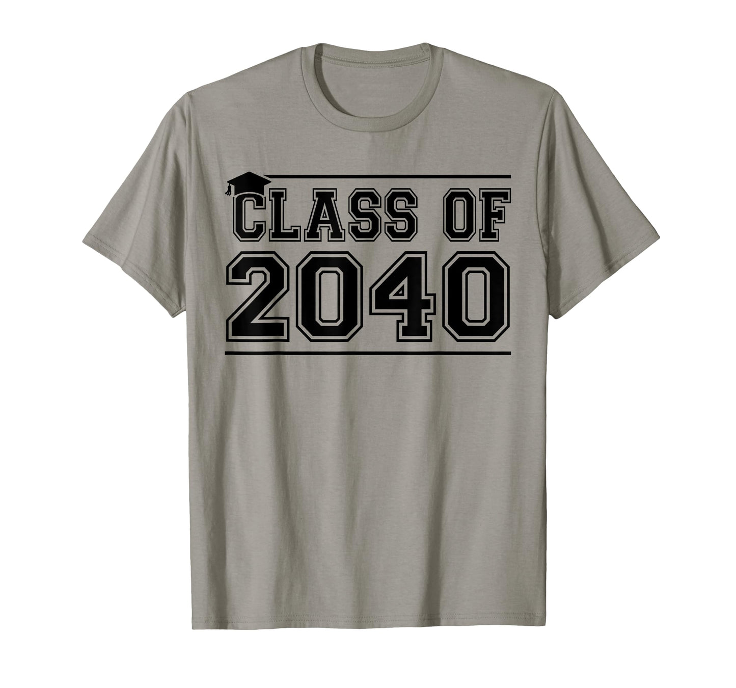 Class of 2040 Grow With Me Handprints On Back K to 12 Grade T-Shirt