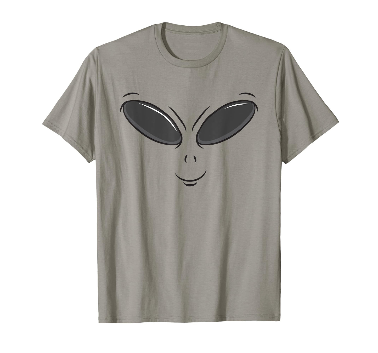 Green Alien Face Halloween Cosmic Galaxy Lazy DIY Costume T-Shirt