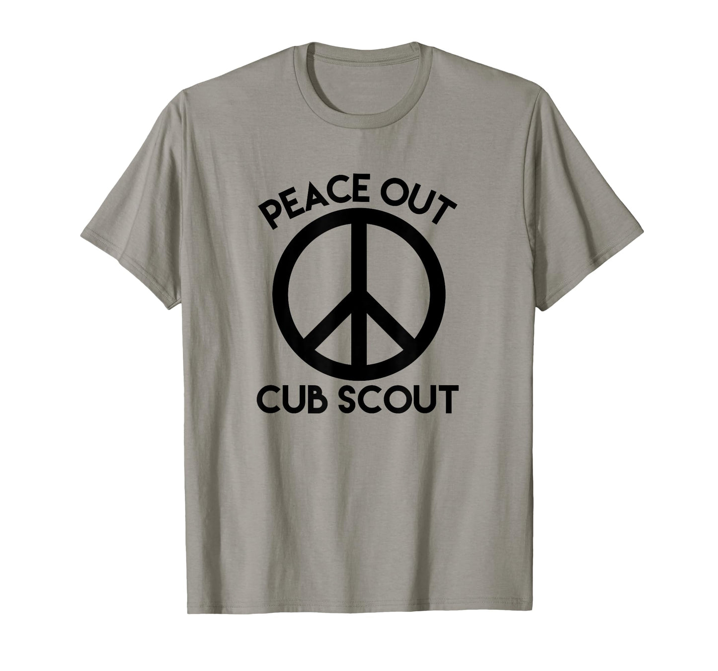 Peace Out Cub Scout T Shirt Funny Good Bye Saying T-Shirt