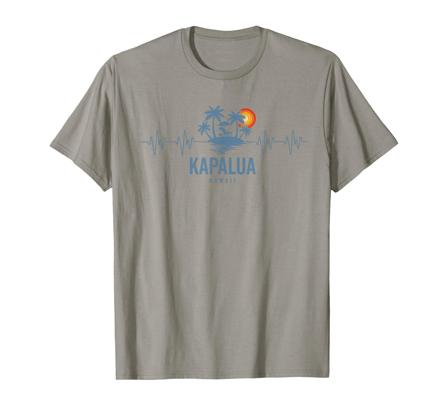 Kapalua Bay Hawaii Vintage 80s Sunset Heartbeat T-Shirt