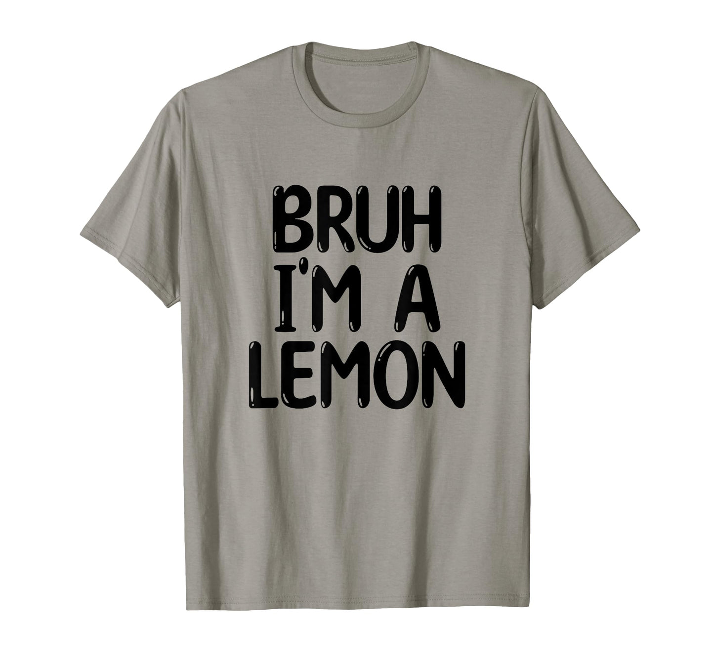 Bruh I'm A Lemon Funny Halloween Costume Men Women Boy Girl T-Shirt