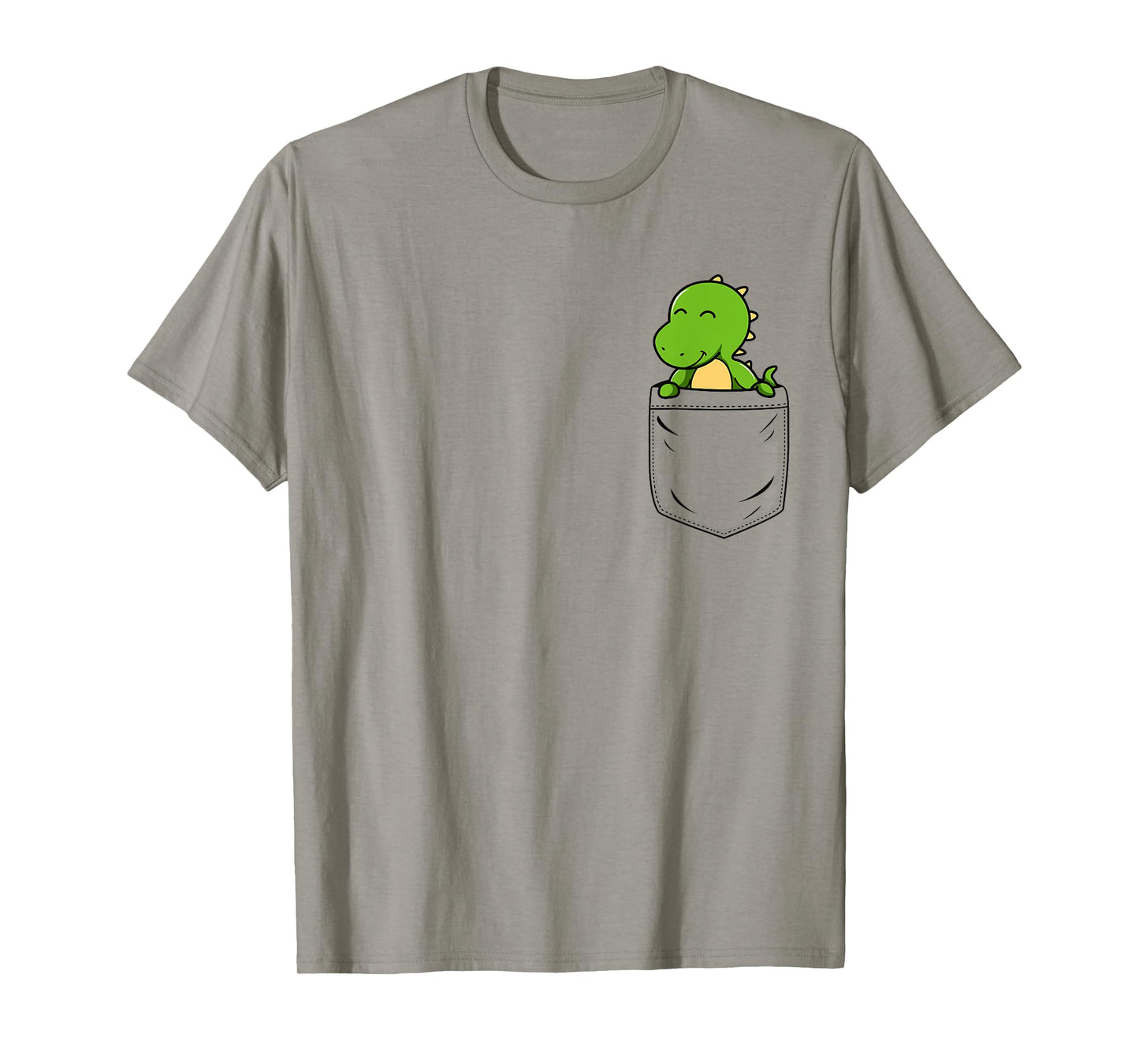 Dinosaur Lovers Cute Funny Dinosaur In Pocket T-Shirt