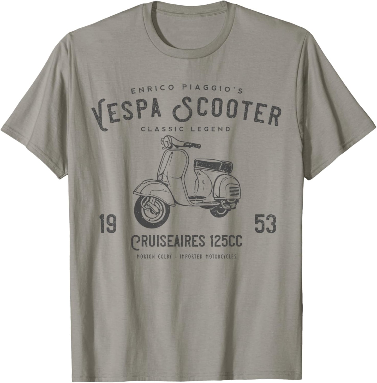 Vintage Piaggio Scooter 1953 125cc T Shirt Original Design T-Shirt