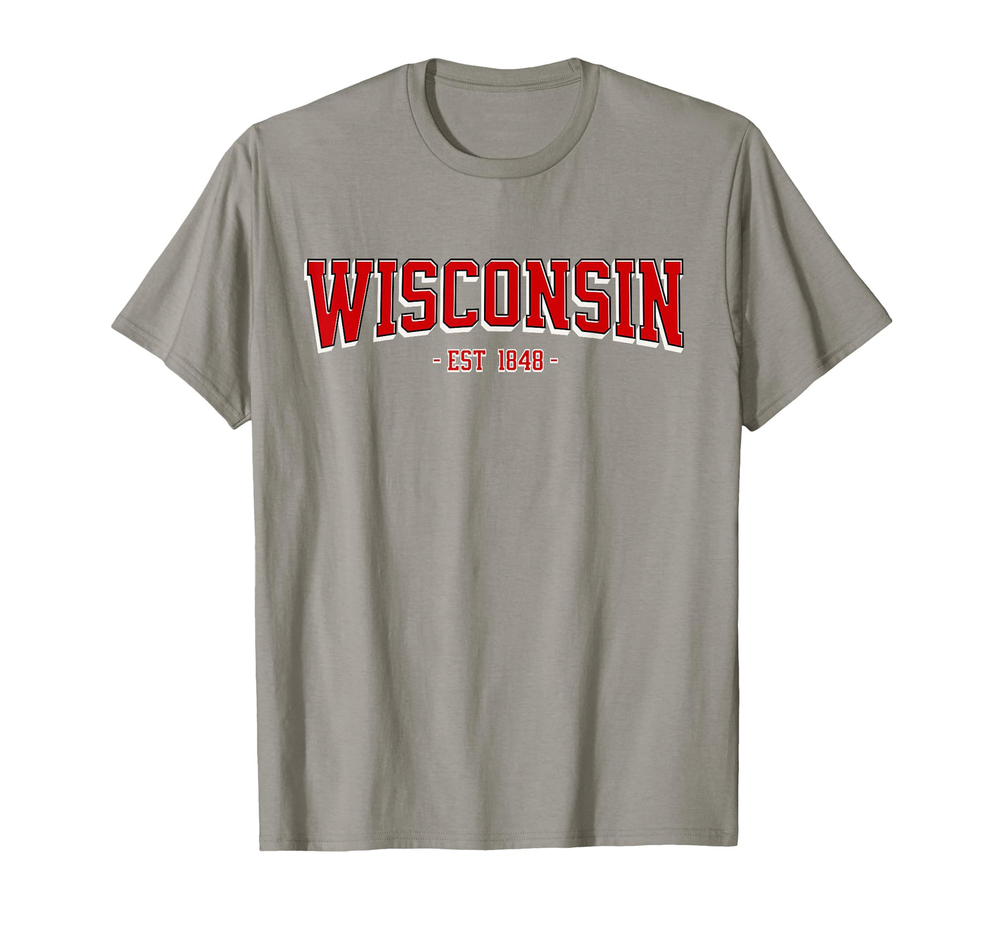 Classic Wisconsin Print Retro Varsity Vintage Wisconsin T-Shirt