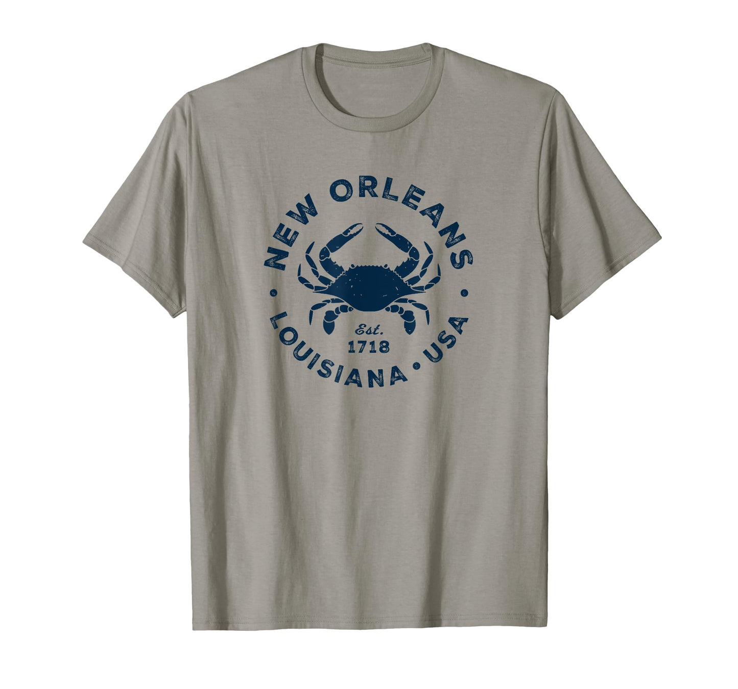 New Orleans Louisiana Vintage Blue Crab Vacation Souvenir T-Shirt