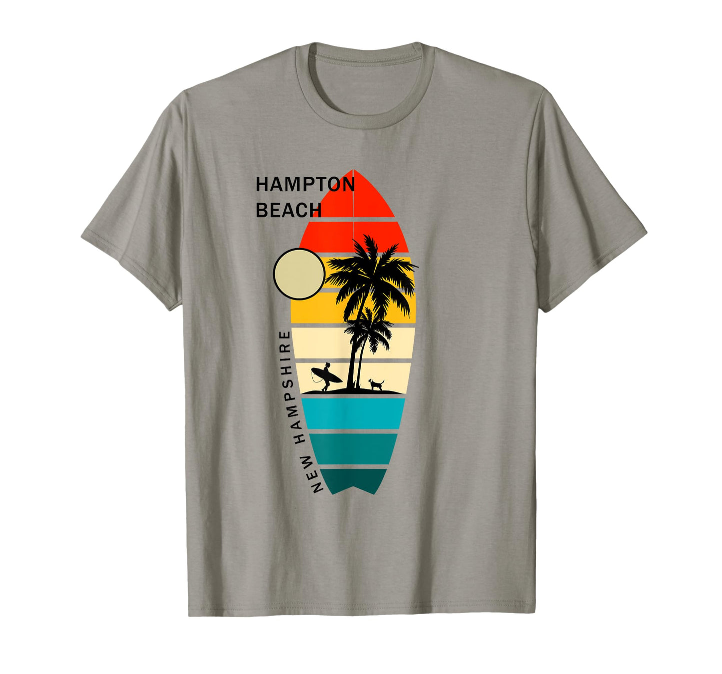 Retro Hampton Beach New Hampshire Surfboarders Surfers T-Shirt