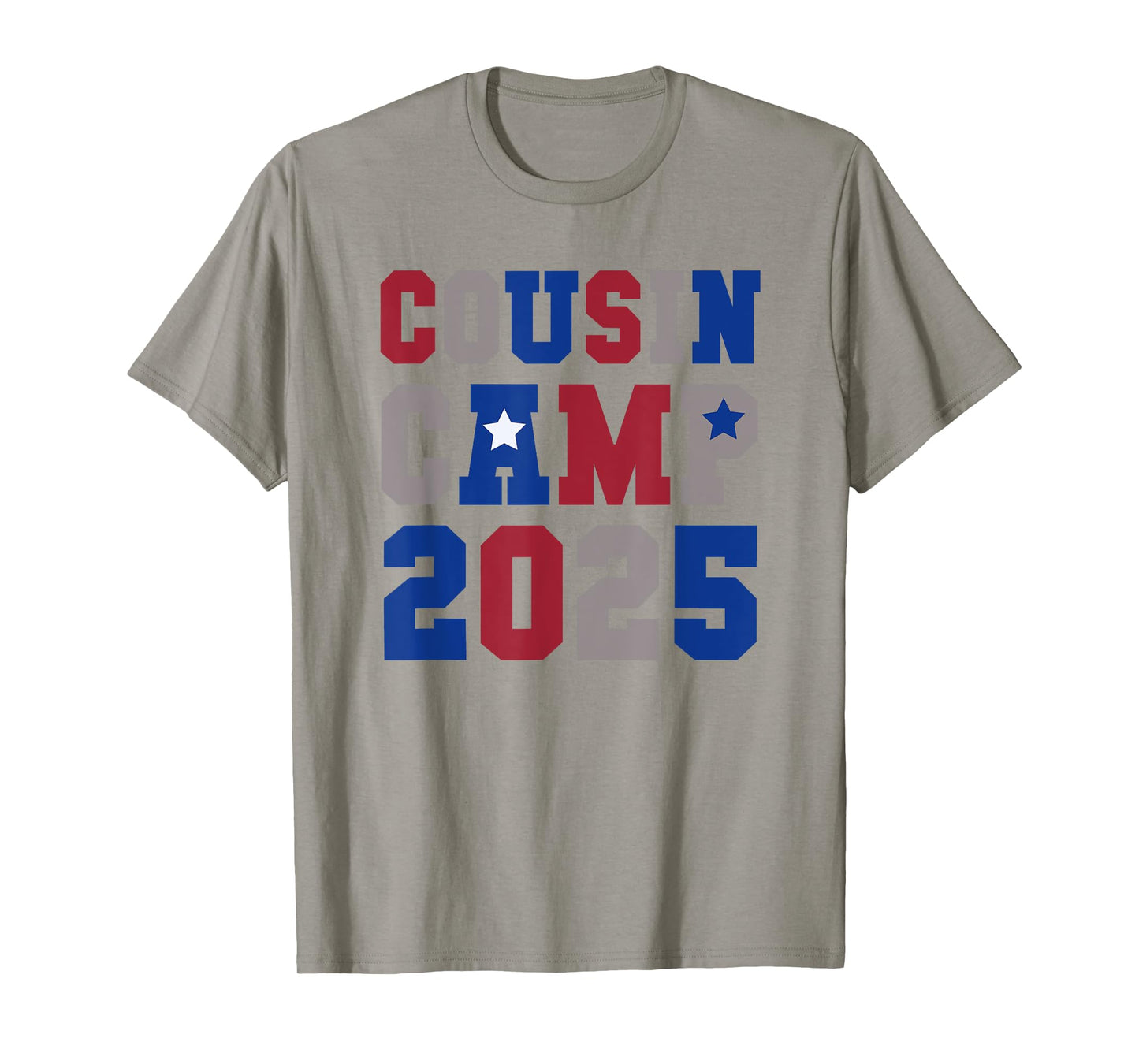 Girls Boys COUSIN CAMP 2025 US Family Reunion Vacation Vibes T-Shirt