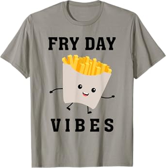 Fry Day Vibes Funny French Fries Kid T-Shirt