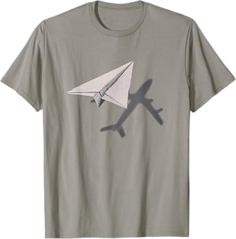 Funny Pilot paper Airplane Tshirt for CO-pilots BOYS PARTY T-Shirt