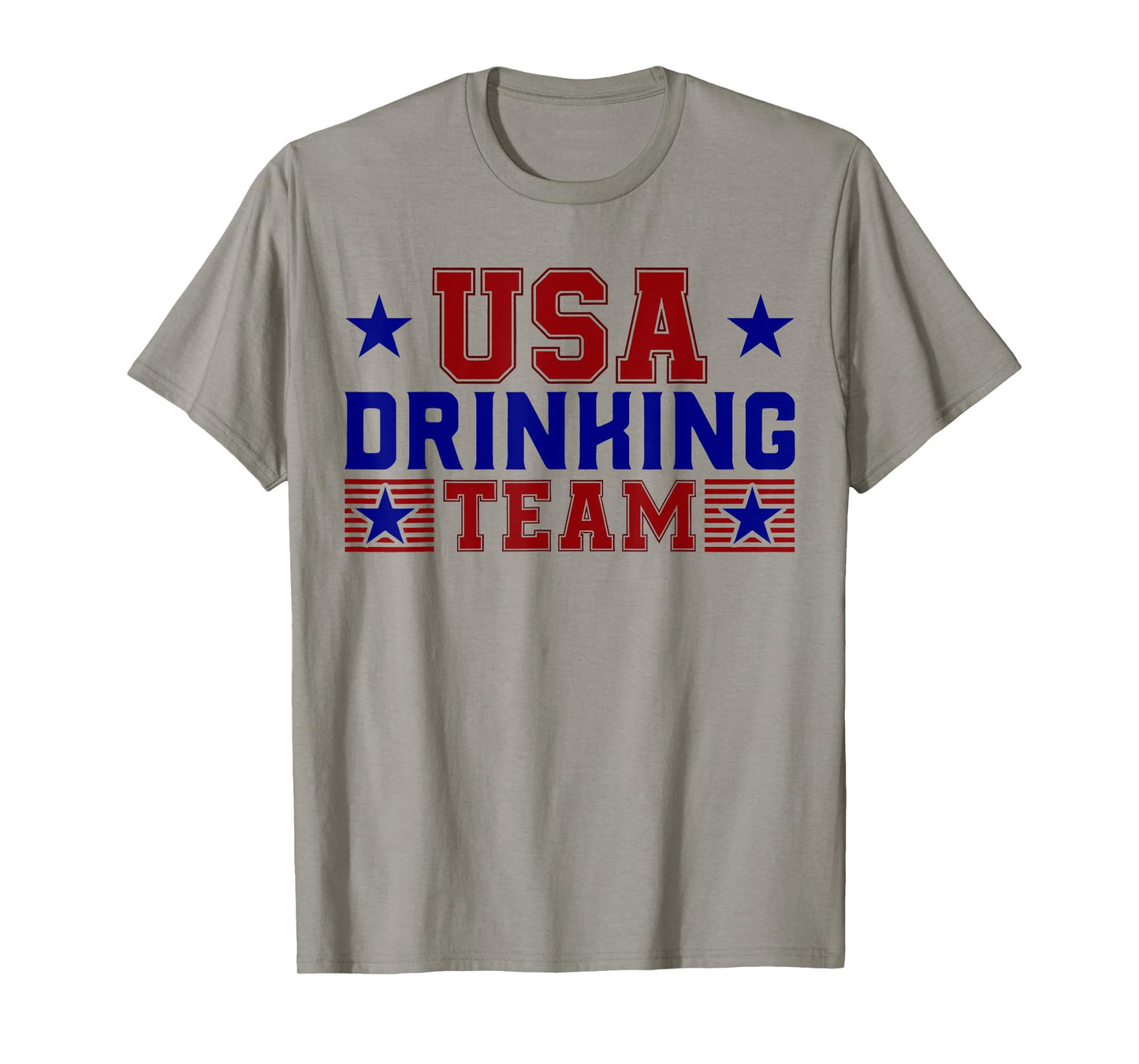 Retro USA Drinking Team Funny American Flag 4th of july T-Shirt for Women Men