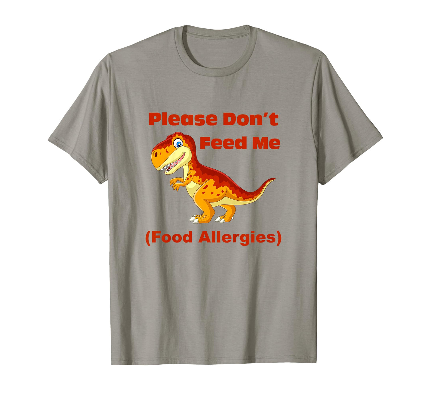 Food Allergy Toddler Kids with T-Rex T-Shirt