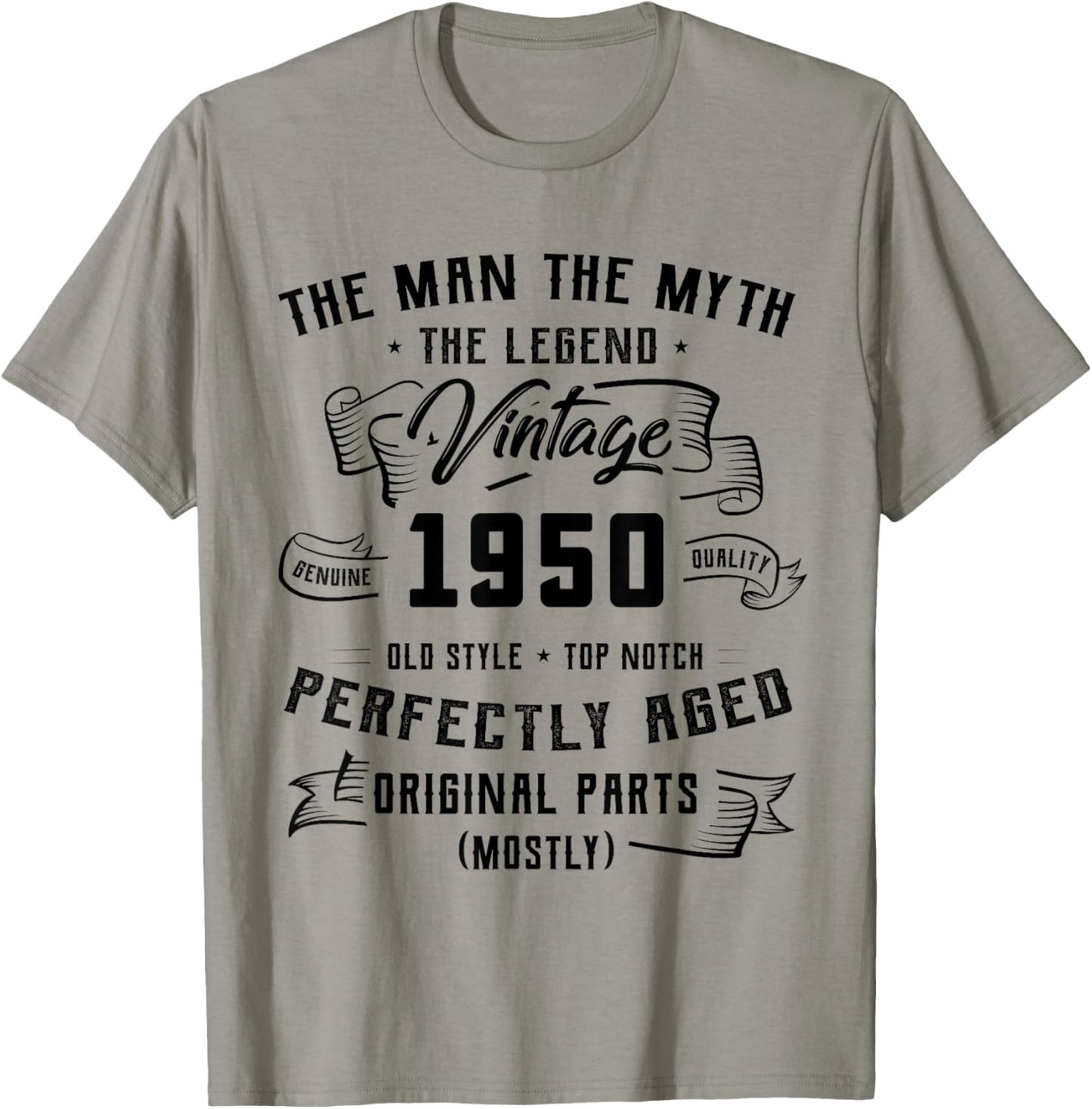 Man Myth Legend 1950 75th Birthday Gift For 75 Years Old T-Shirt