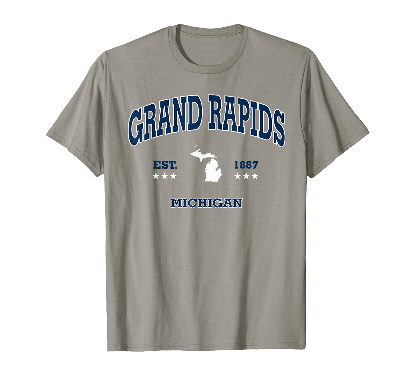 Grand Rapids Michigan MI Throwback Navy Vintage Athletic T-Shirt