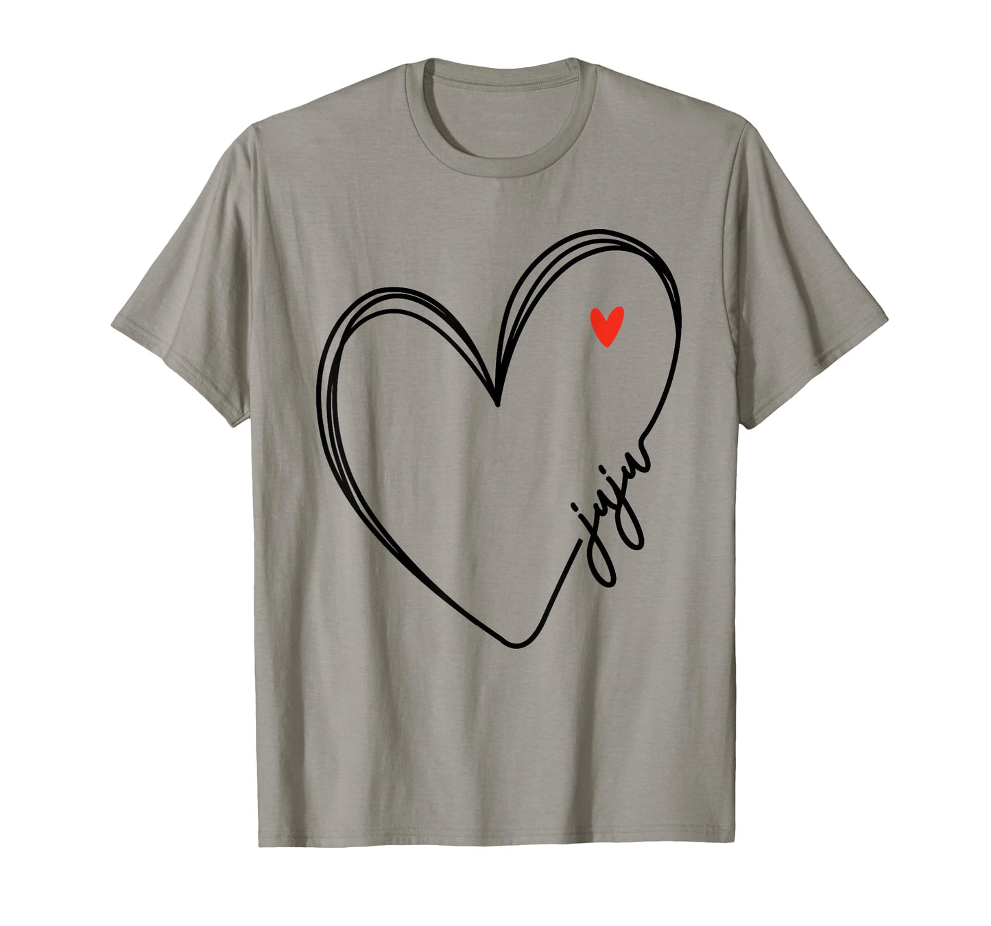 Cute juju With Heart Girl Women Mom Mother T-Shirt