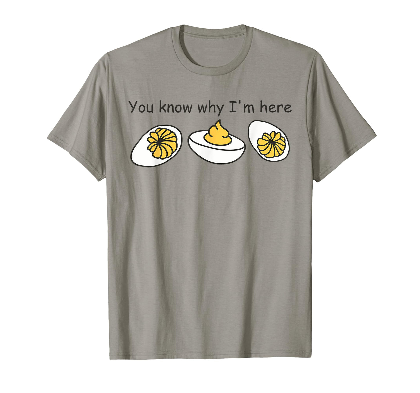 Deviled Egg You Know Why I'm Here Retro Thanksgiving Dinner T-Shirt