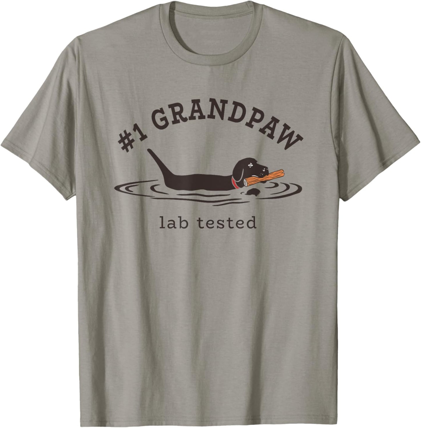 #1 Grandpaw Lab Tested Pun - Labrador Retriever Grandpa T-Shirt
