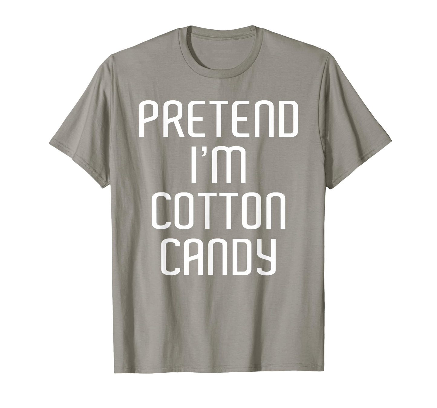 Pretend I'm Cotton Candy Lazy Costume Family Funny Halloween T-Shirt