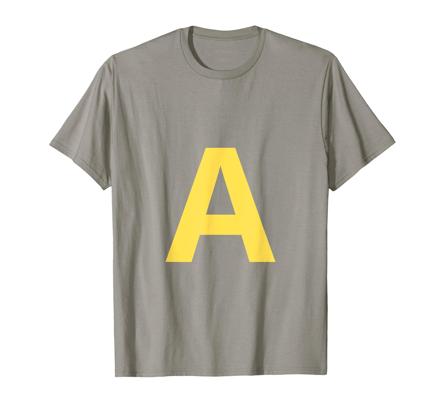Yellow Letter A Red Halloween Party Costume Tee Kids T-Shirt