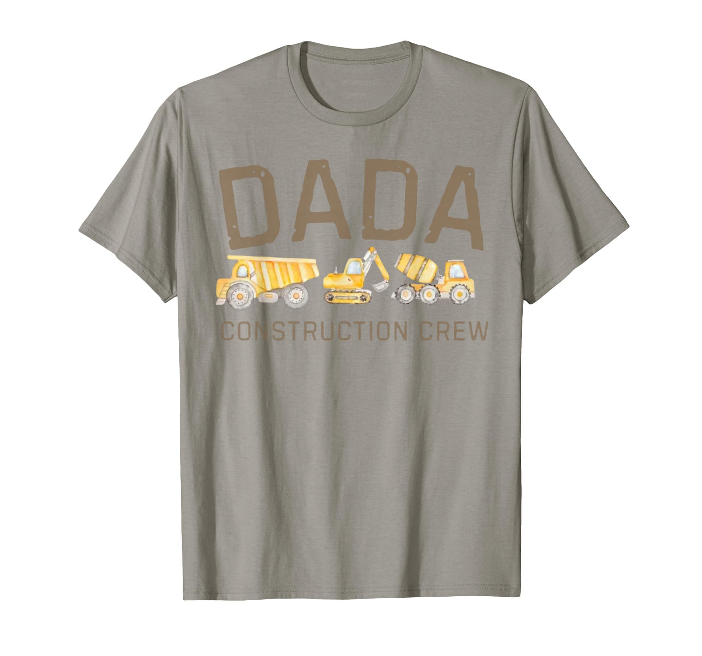 Funny Dada Construction Crew Excavator Kids Matching Family T-Shirt