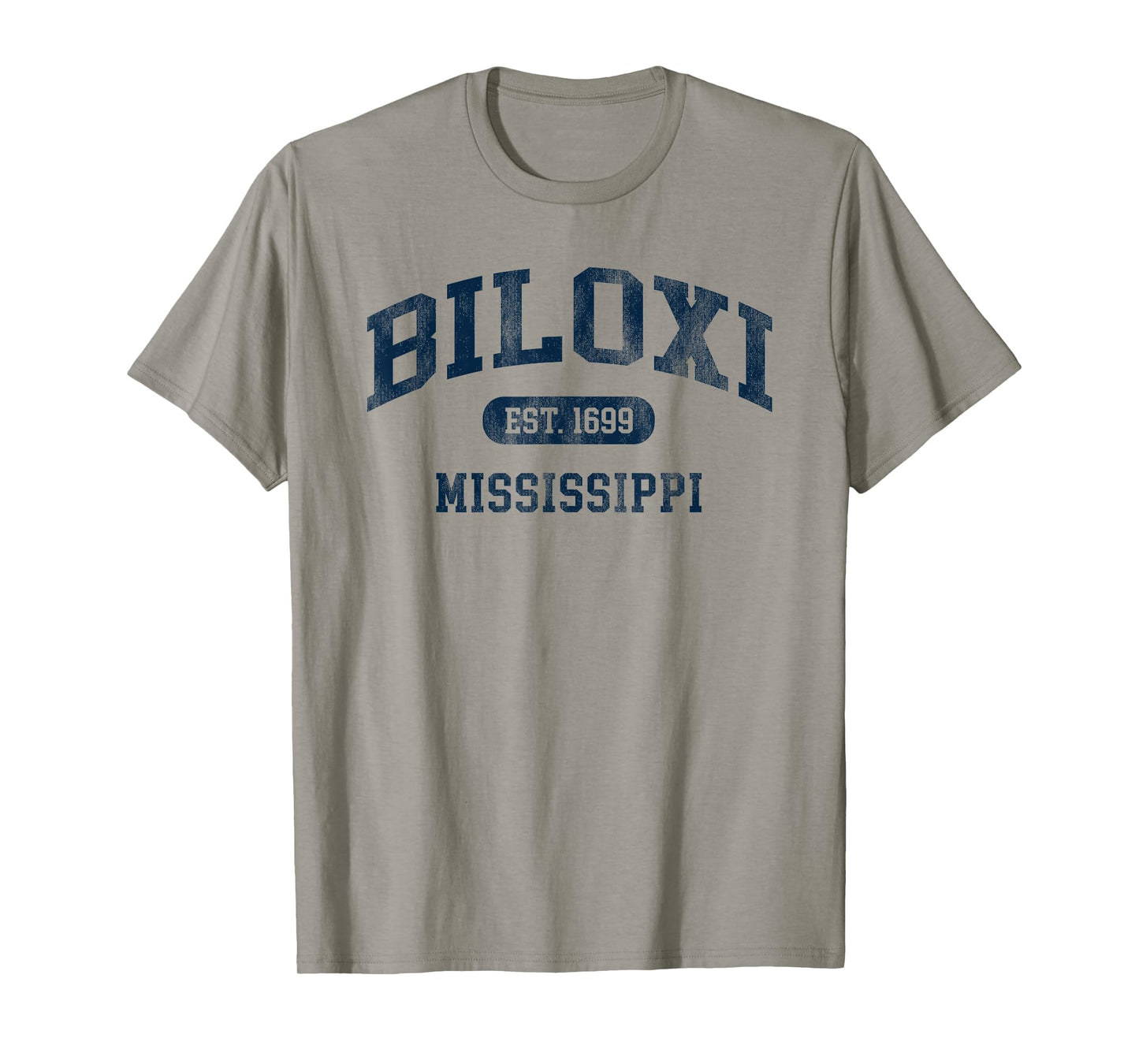 Biloxi Mississippi Est 1699 Retro Preppy Throwback Souvenir T-Shirt