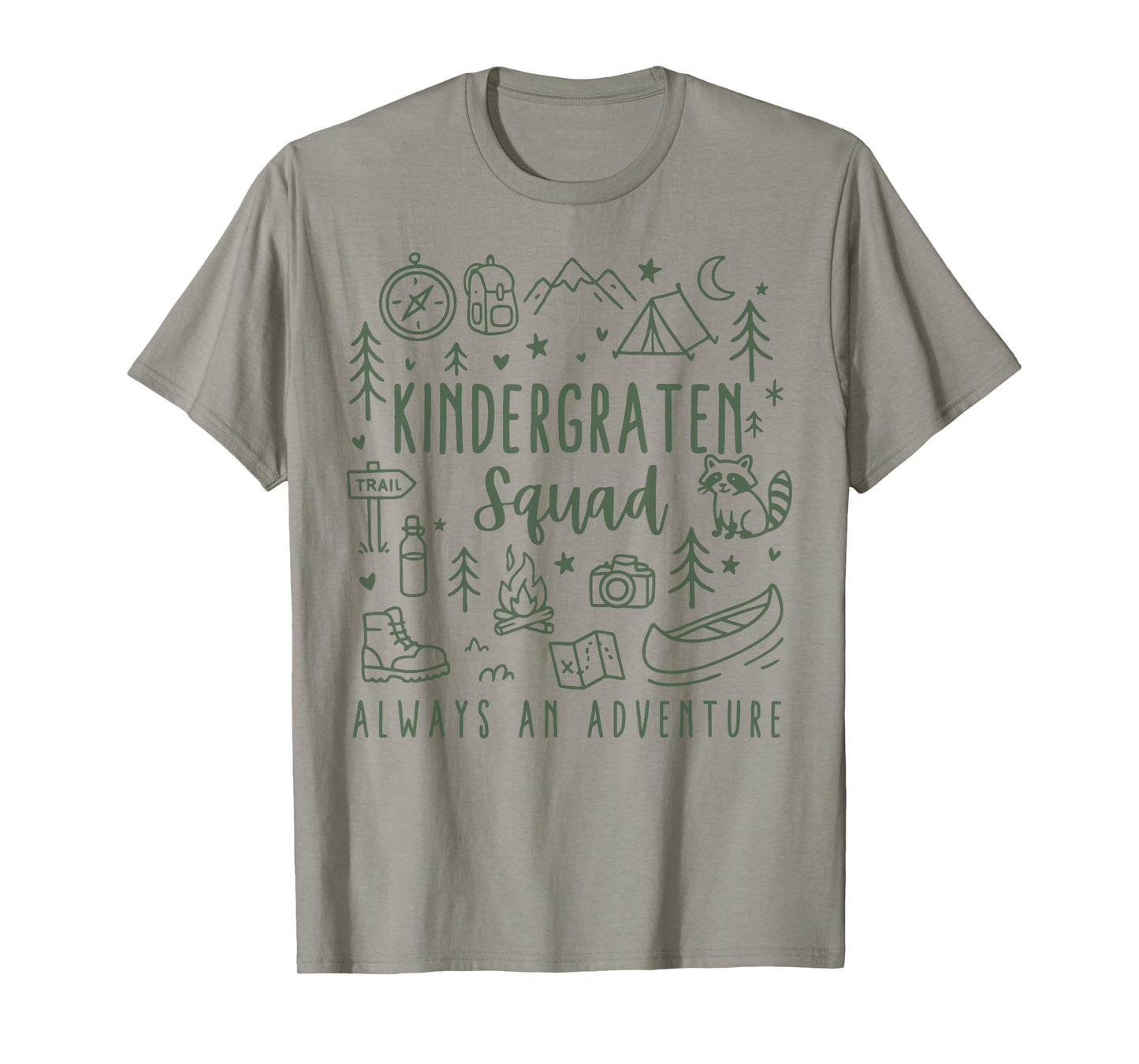 Kindergarten Squad Adventure Camping Kinder Teacher Boy Girl T-Shirt