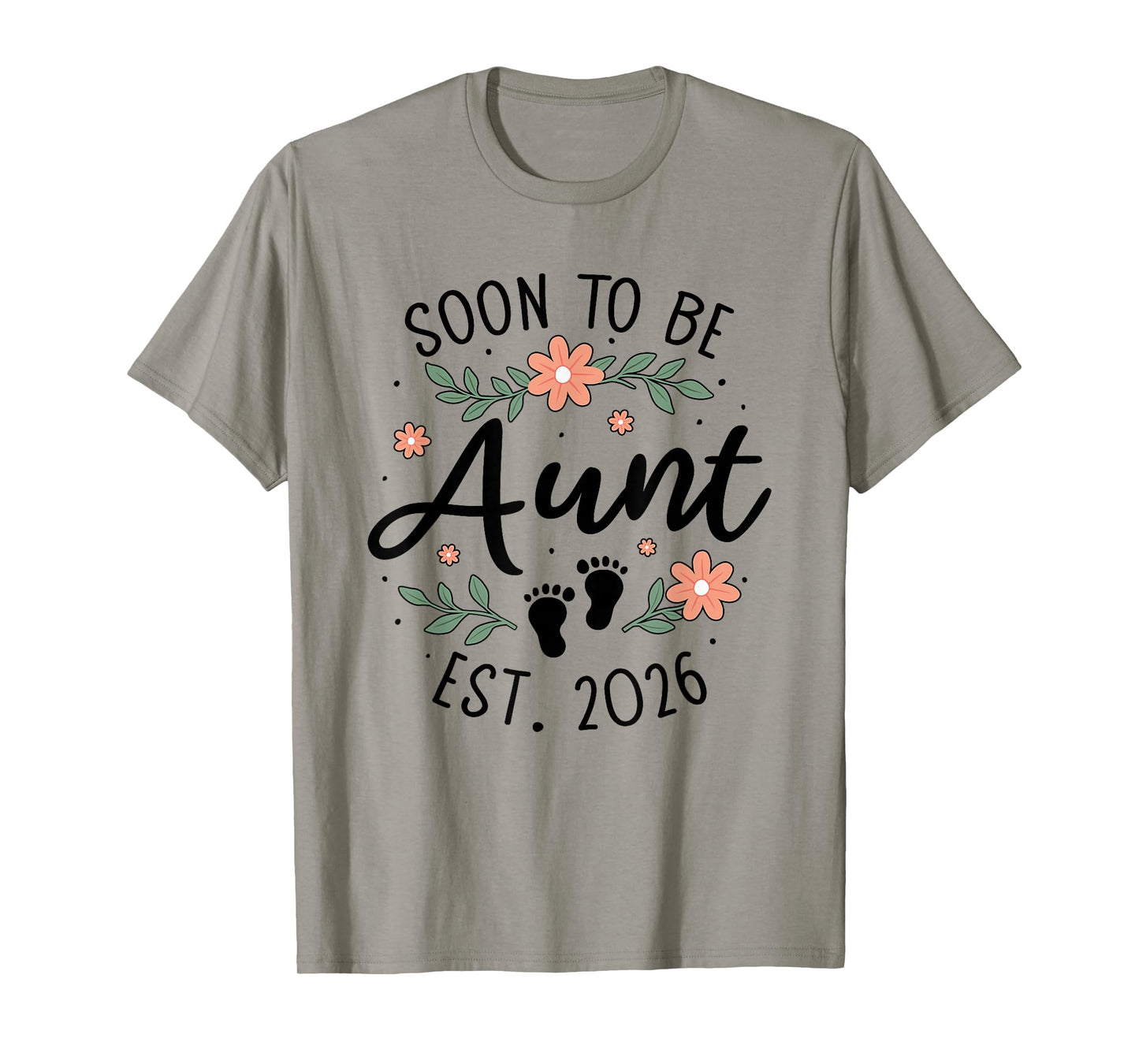 Pregnancy Announcement Sister to Auntie Soon to Be Aunt 2026 T-Shirt