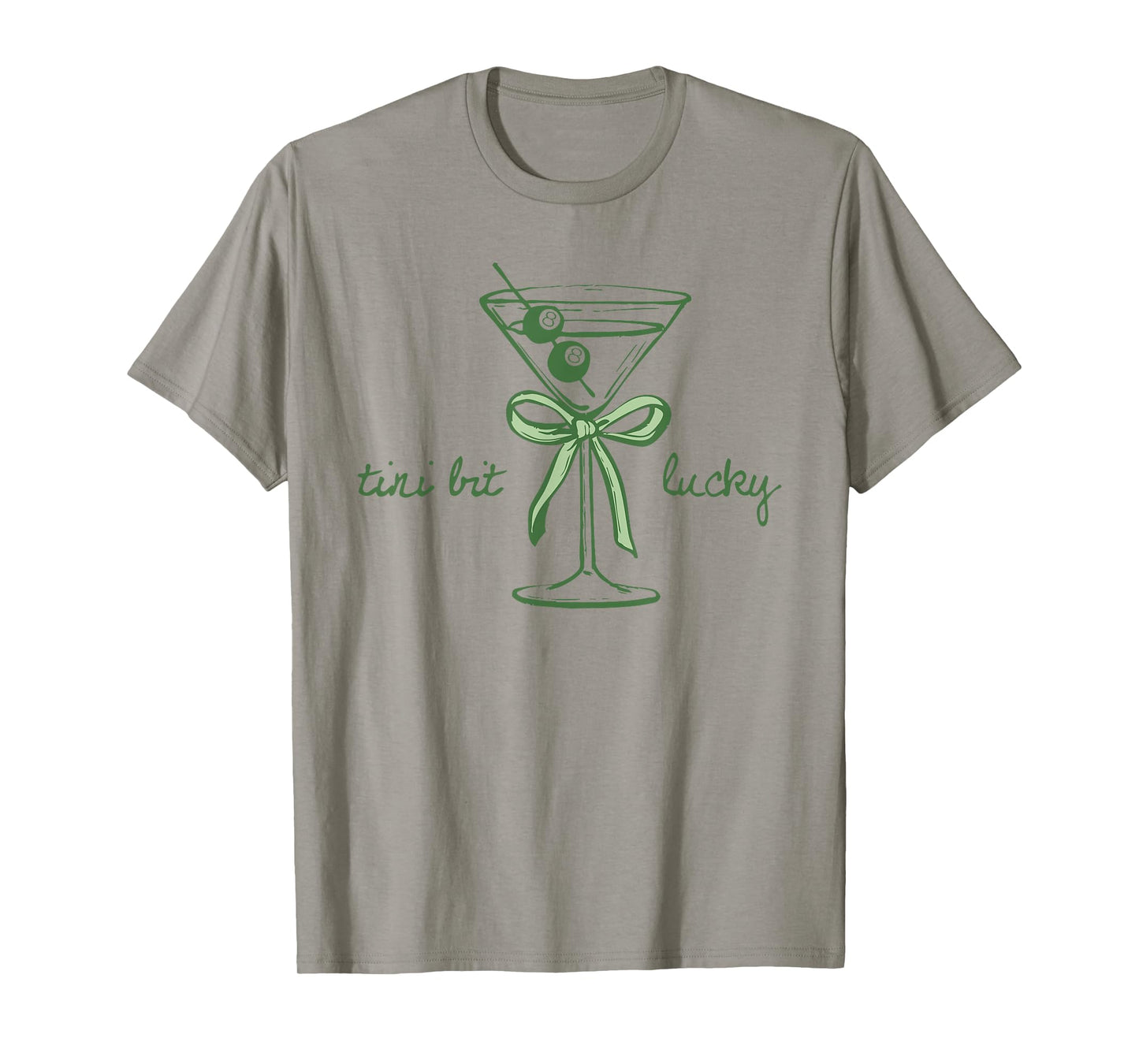 St. Patrick's Martini Irish Baby A Tini Bit Irish Lucky Girl T-Shirt