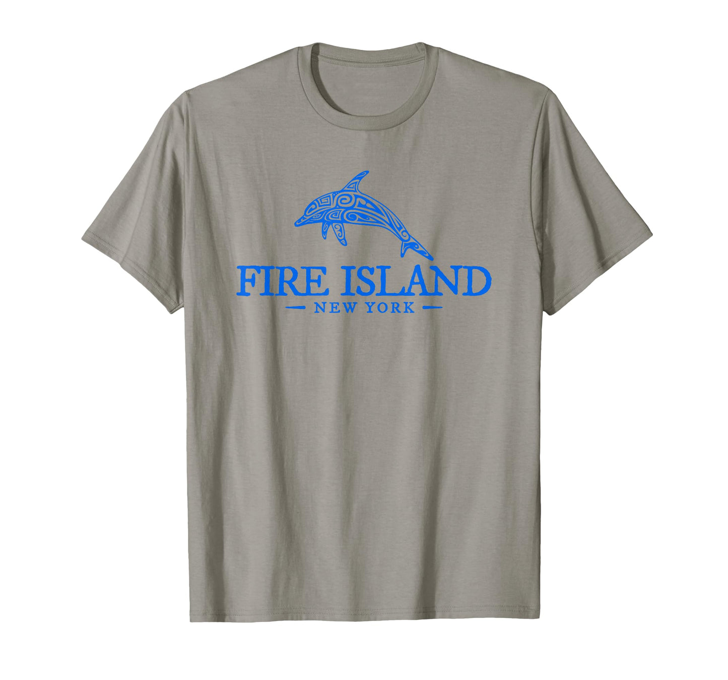 Fire Island New York Dolphin Mens Women Beach Souvenir T-Shirt
